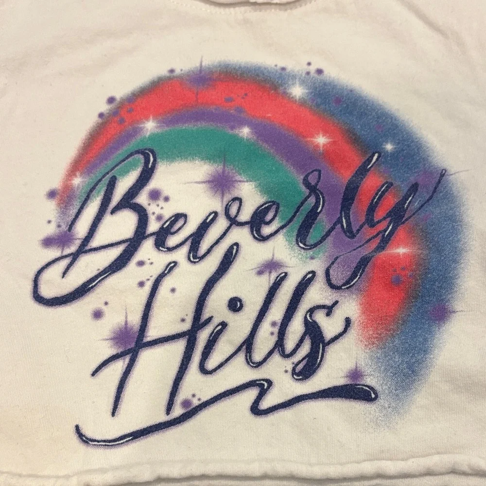 Prince Peter Collection Girl’s White Beverly Hills Tee Size Medium